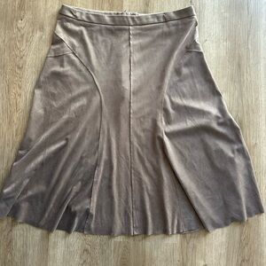 Cynthia Rowley faux suede a-line skirt 6/8